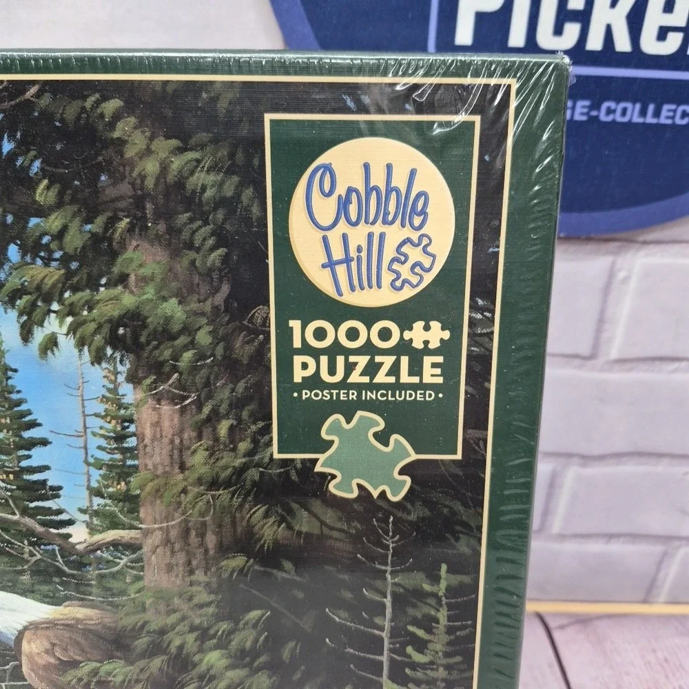 NEW Cobble Hill Nesting Eagles 1000-piece puzzle Micheal Sieve with Poster